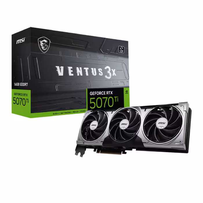 کارت گرافیک ام اس آی مدل GeForce RTX™ 5070 Ti 16G VENTUS 3X