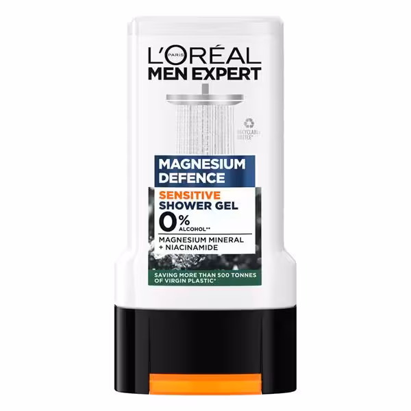 شامپو بدن مردانه لورآل مدل MAGNESIUM DEFENCE حاوی منیزیم  حجم 300 میل