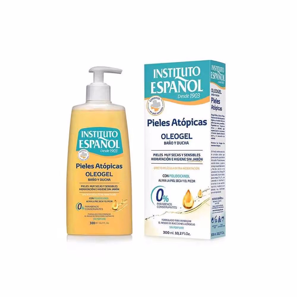 روغن دوش اسپانول مدل ATOPIC SKIN مناسب پوست حساس حجم 300 میل