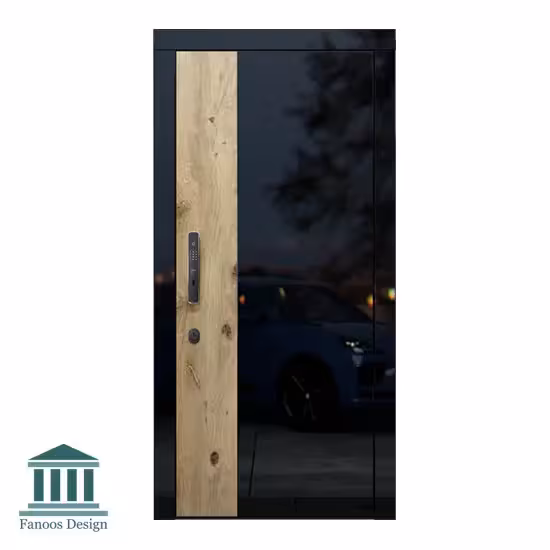 درب لابی ورودی با روکش راش کد 1161