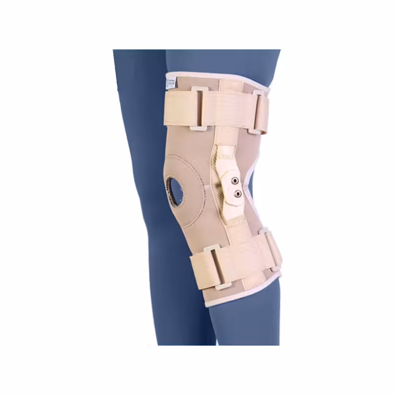 زانوبند طبی مفصل دار نئوپرن طب و صنعت مدل 45120 بسته یک عددی