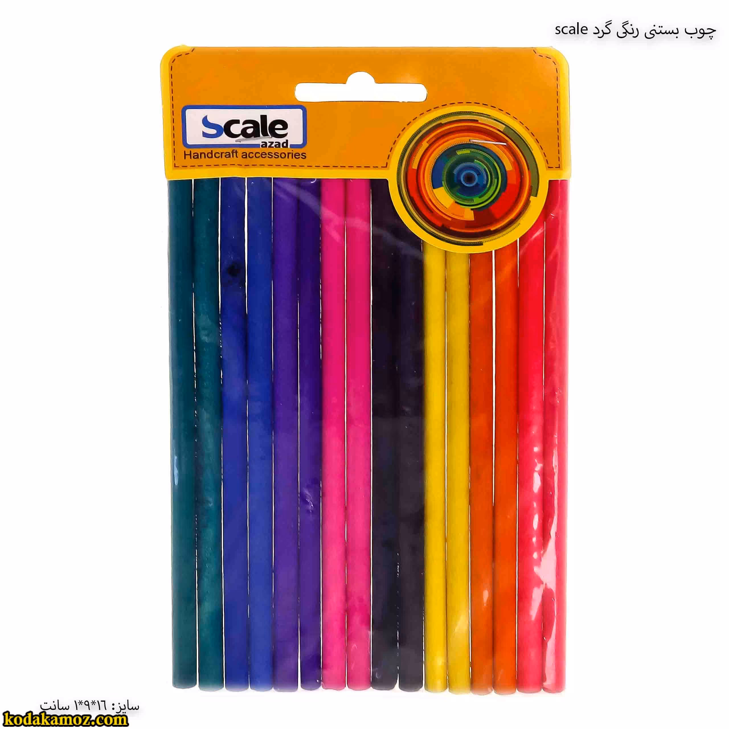 چوب بستنی رنگی گرد scale