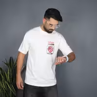 تیشرت لش مچینست طرح قلب شیشه ای