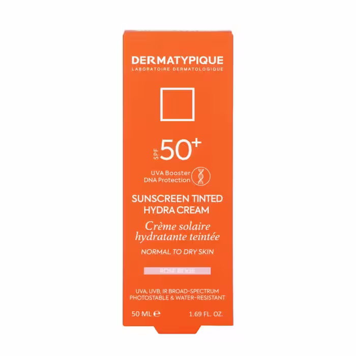 ضد آفتاب رنگی هیدرا پوست خشک  SPF50 رز بژ درماتیپیک 50 میلی لیتری