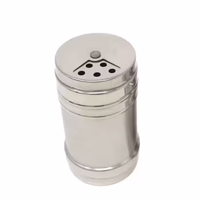ادویه پاش استوانه ای استیل سایز کوچک کد 04