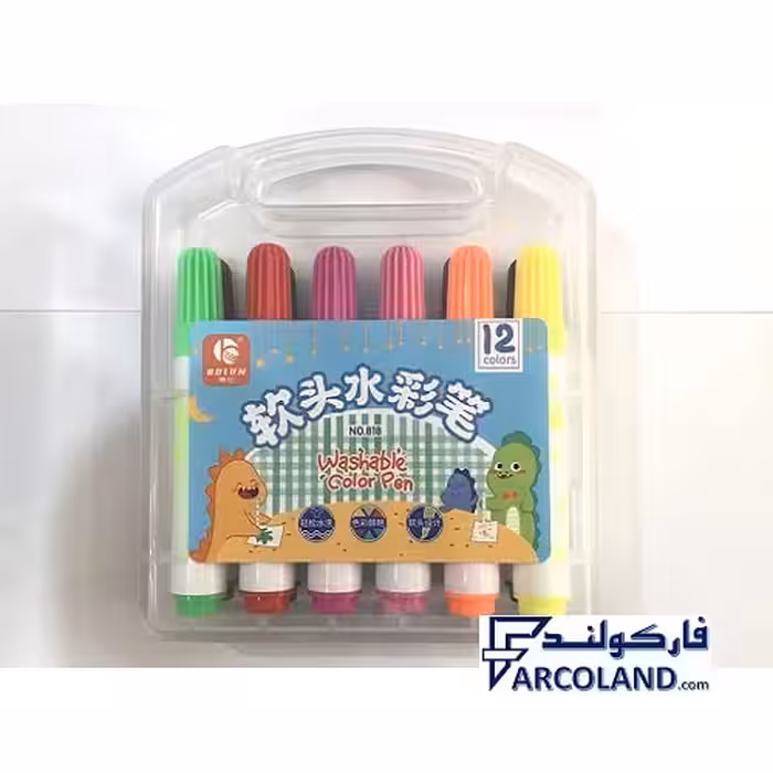 ماژیک 12 رنگ بسته ای مدل 818