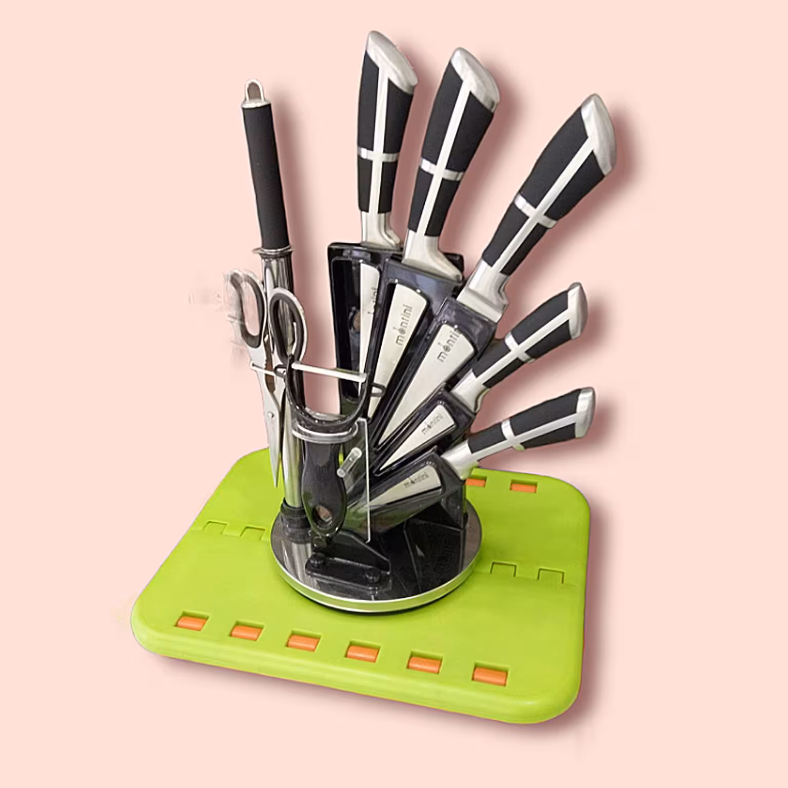 سرویس چاقو 9 پارچه مونتینی استیل