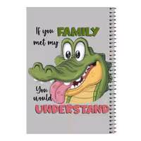 دفتر مشق 80 برگ اس جی مدل تمساح