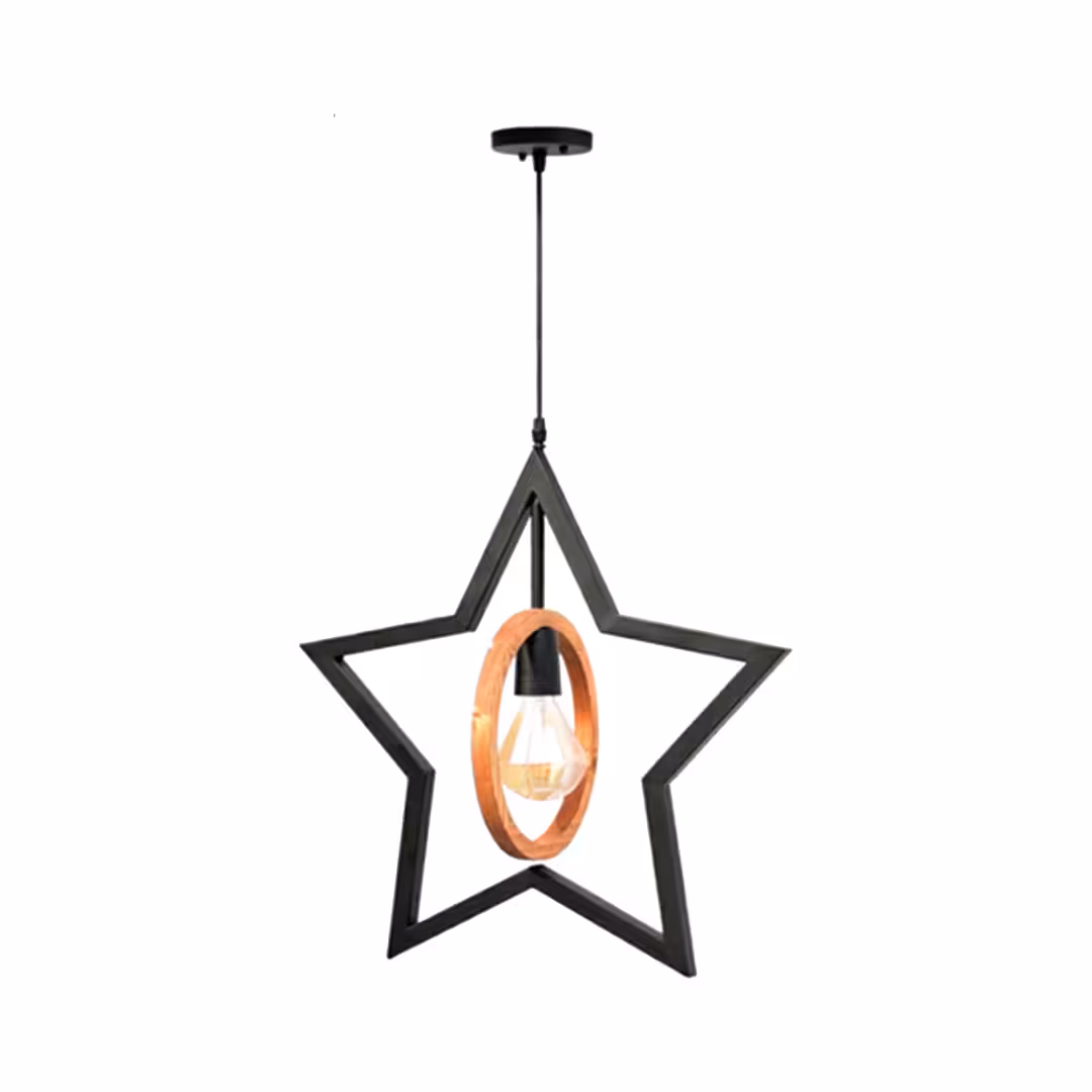 آویز ستاره دایره تک شعله