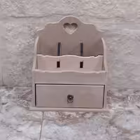 استند آرایشی چوبی خام و بدون رنگ  رنگاچوب