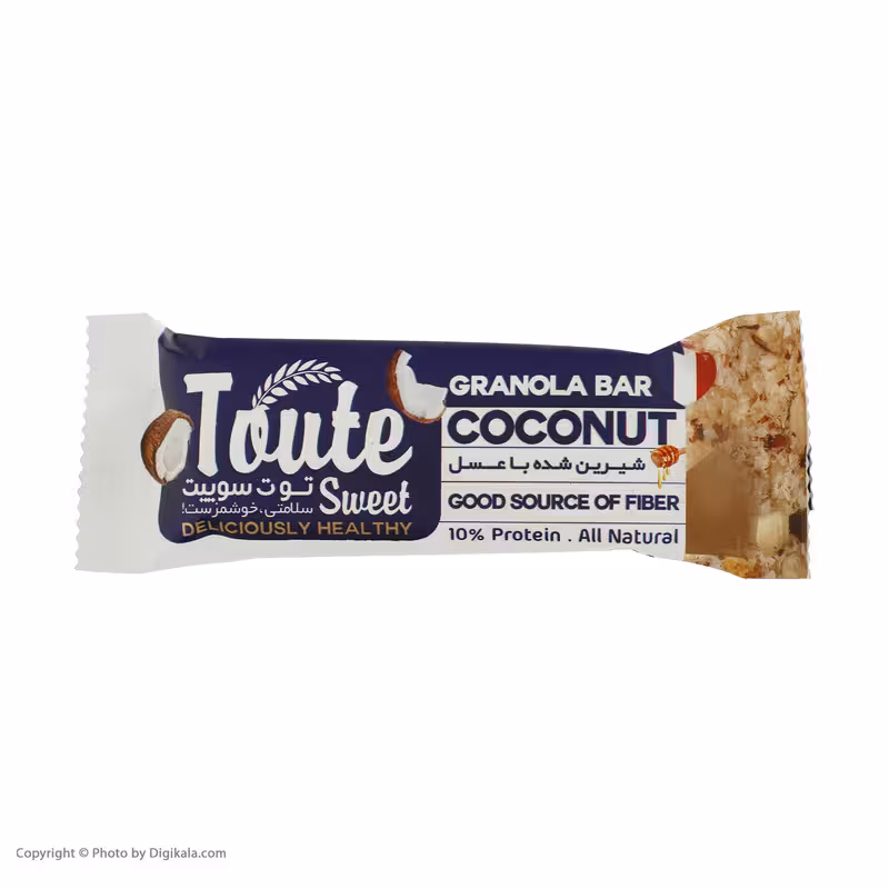 گرانولا بار با جو پرک با نارگیل توت سوییت