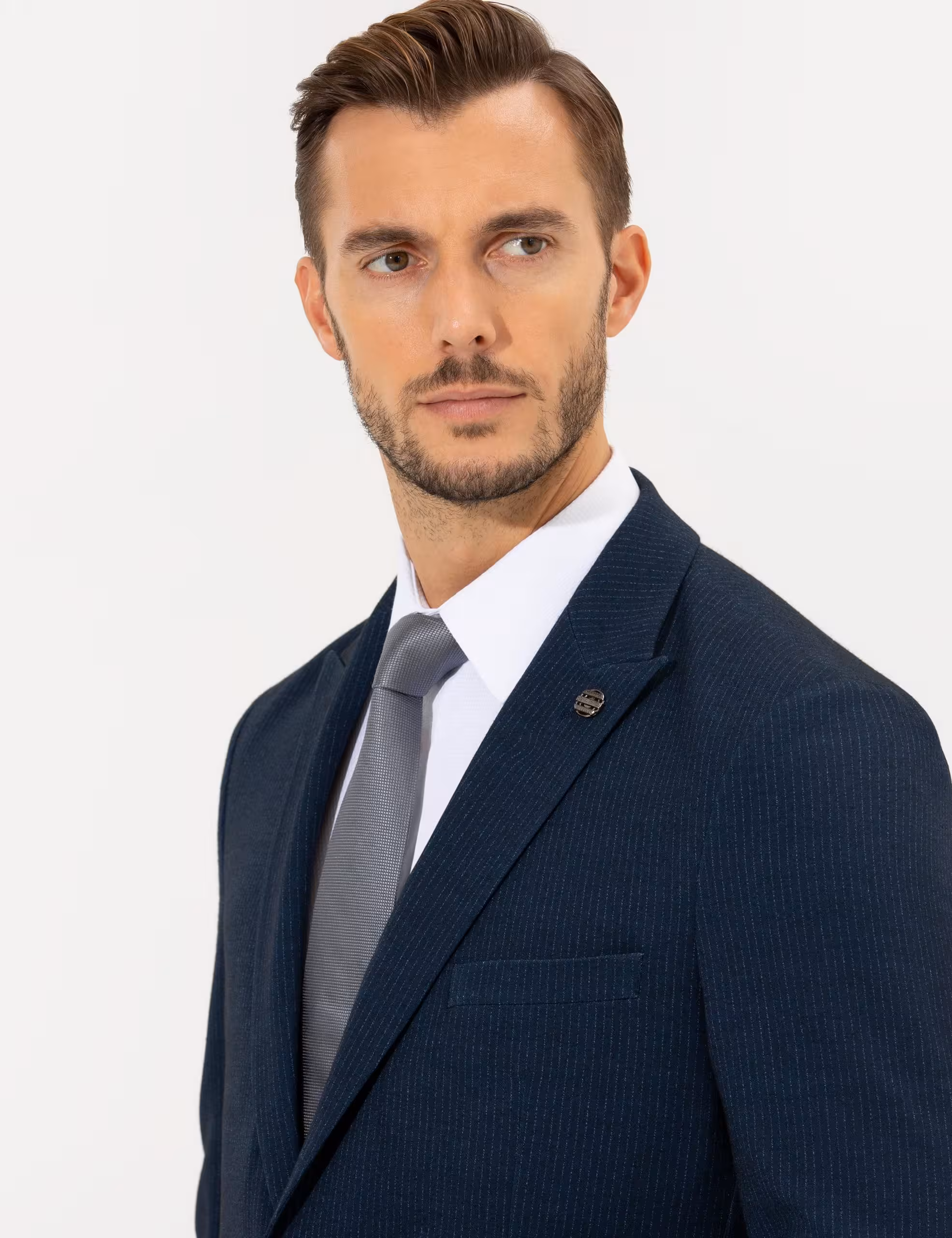 کت و شلوار مردانه سرمه ای پیرکاردین