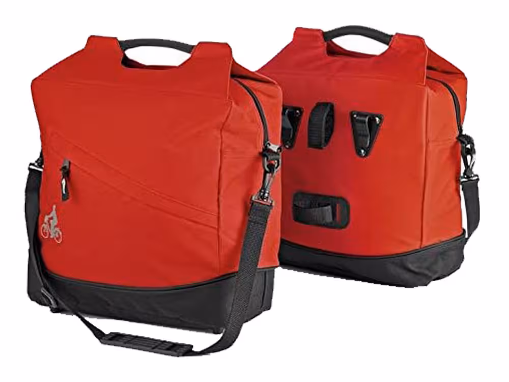 خورجین دوچرخه کرویت Crivit Black-Red 1