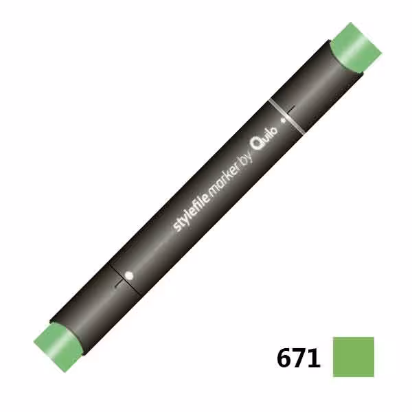 ماژیک راندو دوسر کوییلو کد 671 مدل Stylefile (رنگ spring green)