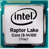 پردازنده کامپیوتر اینتل Core i3-14100 Raptor Lake Refresh Tray pulled