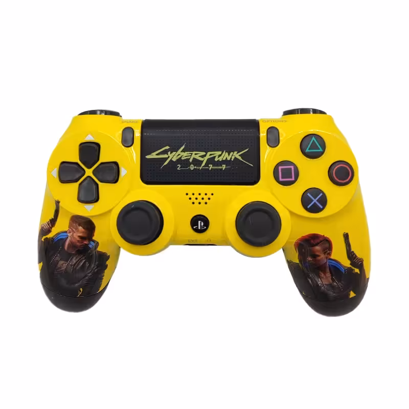 دسته بازی PS4 مدل DualShock 4 طرح سایبرپانک 2077