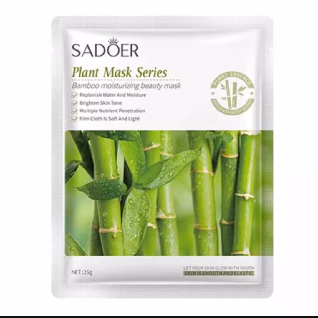 ماسک ورقه ای بامبو سادورSADOER مناسب برای ابرسانی روزانه