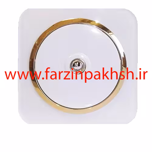 پریز برق فیش آنتن توکار دلند مدل آدا پلکسی قاب سفید