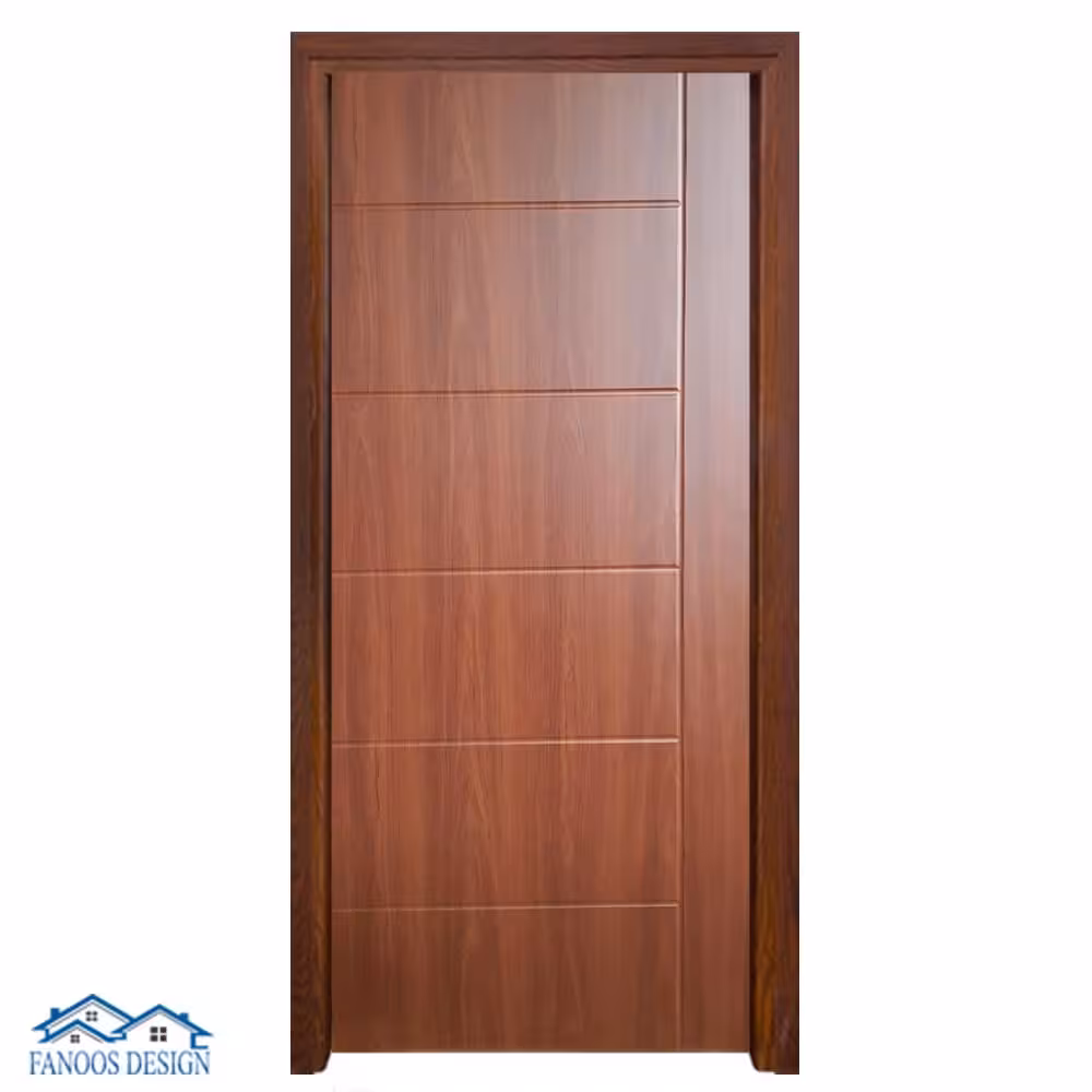 درب اتاق خواب روکش وکیوم با رنگ گردویی کد 1374