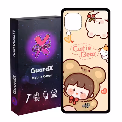 کاور گارد ایکس طرح خرسی مدل Glass10506 مناسب برای گوشی موبایل هوآوی Nova 7i / Nova 6 SE / P40 Lite
