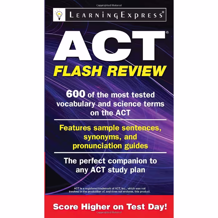 کتاب ACT Flash Review اثر جمعی از نویسندگان انتشارات Learningexpress, Llc
