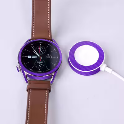 برچسب ماهوت طرح Purple-Fiber مناسب برای ساعت هوشمند هوآوی Watch GT 3 46mm