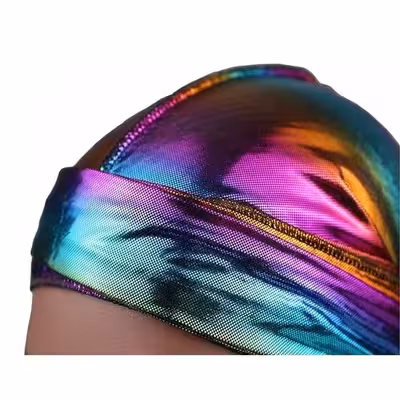 دستمال سر و گردن مدل دورگ ابریشم هولوگرامی