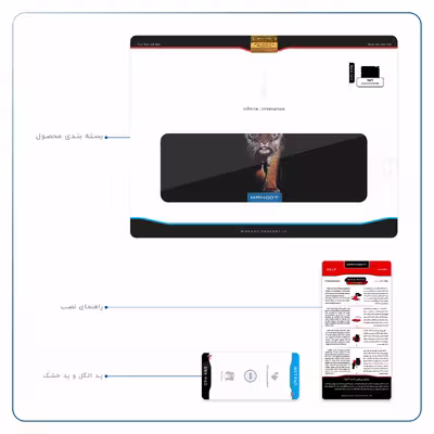 برچسب پوششی ماهوت مدل Wild Tiger مناسب برای تبلت اپل iPad 2 2011 A1396