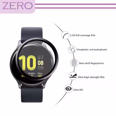محافظ صفحه نمایش نانو زیرو مدل NZO مناسب برای ساعت هوشمند سامسونگ Galaxy Watch Active 2 44mm بسته سه عددی
