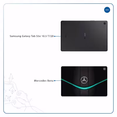 برچسب پوششی ماهوت مدل Mercedes-Benz مناسب برای تبلت سامسونگ Galaxy Tab S5e 10.5 2019 T720