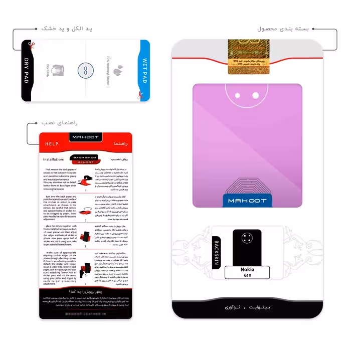 برچسب پوششی ماهوت مدل Minimal Maze مناسب برای گوشی موبایل نوکیا G10