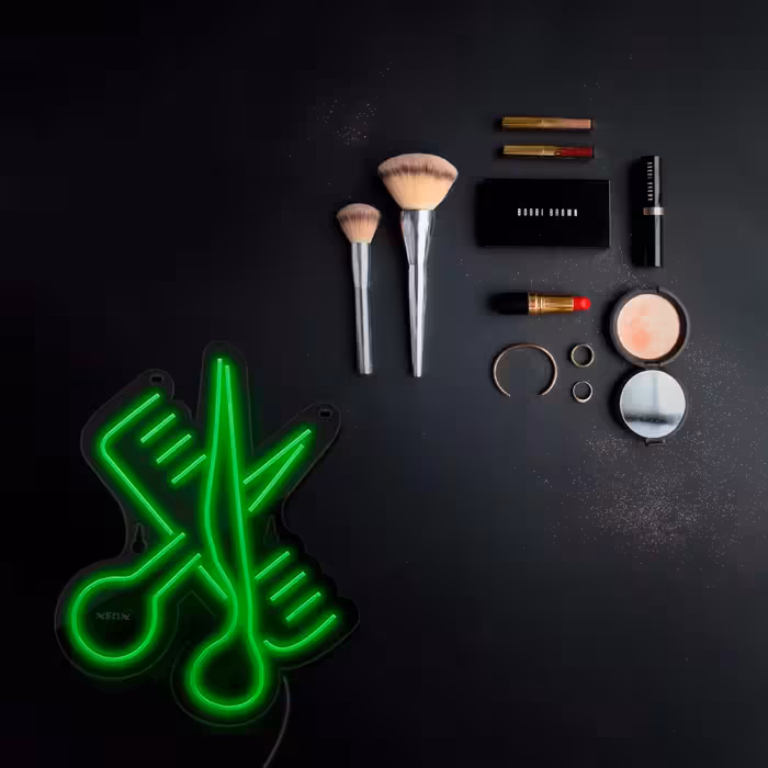 چراغ دیواری نئون دیزاین طرح Barber-BL_GR