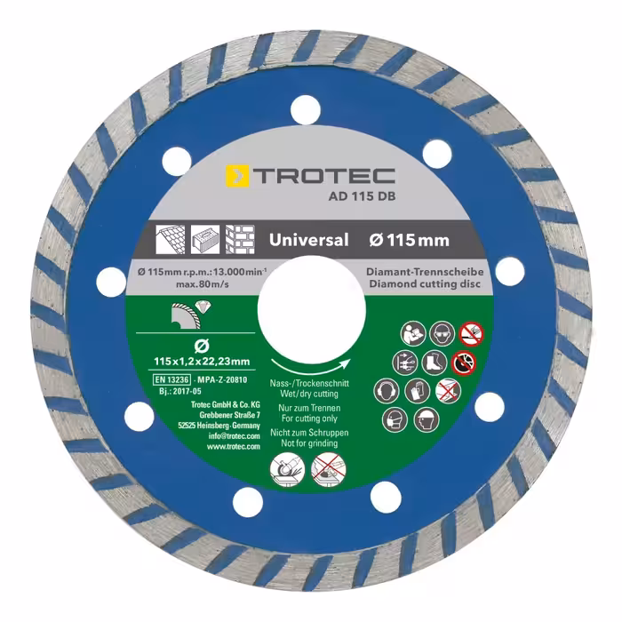 مجموعه 4 عددی صفحه برش الماس تروتک مدل 110/115