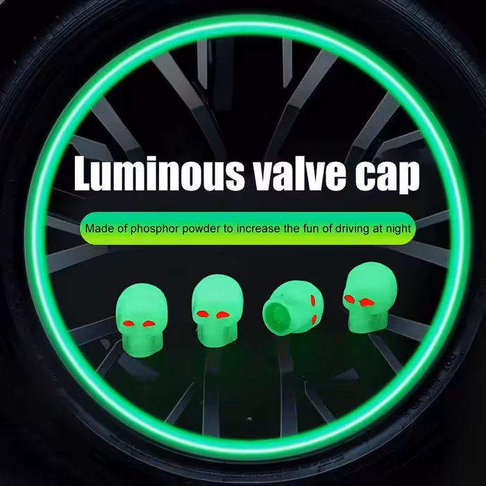 سر والف لاستیک مدل بدون باتری کد SKULL-CAR-MOTO-BE بسته 2 عددی