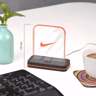 چراغ رومیزی نئون مدل NK_RED_AC