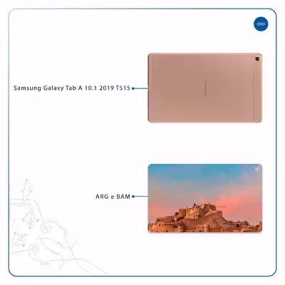 برچسب پوششی ماهوت مدل ARG-e-BAM مناسب برای تبلت سامسونگ Galaxy Tab A 10.1 2019 T515