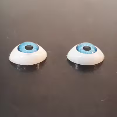 چشم عروسک طرح بیضی کد MEL-COL مجموعه 8 عددی
