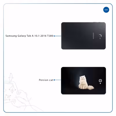 برچسب پوششی ماهوت مدل Persian cat مناسب برای تبلت سامسونگ Galaxy Tab A 10.1 2016 T580