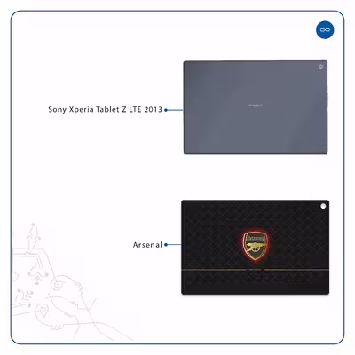 برچسب پوششی ماهوت مدل Arsenal مناسب برای تبلت سونی Xperia Tablet Z LTE 2013