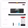 برچسب پوششی ماهوت مدل adidas-Logo مناسب برای تبلت اپل iPad 2 2011 A1397