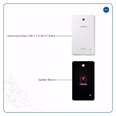 برچسب پوششی ماهوت مدل Spider-Man مناسب برای تبلت سامسونگ Galaxy Tab 4 7.0 2014 T230