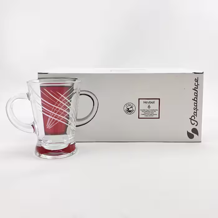 لیوان پاشاباغچه مدل Heybeli کد 55073 بسته 6 عددی
