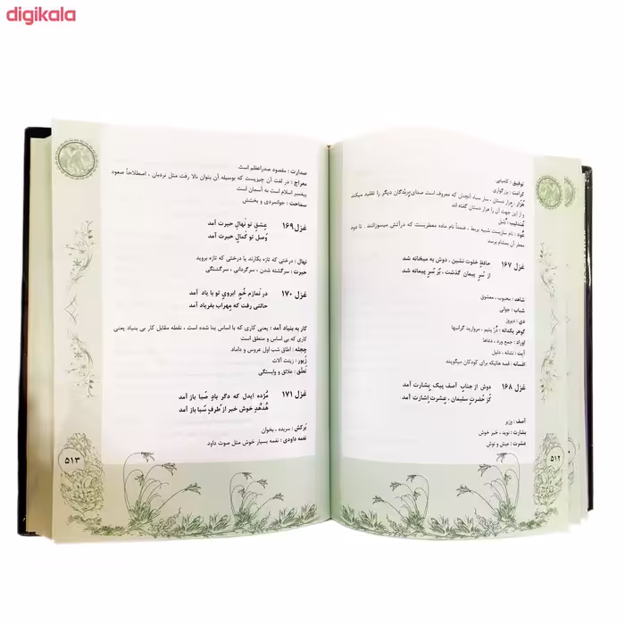 کتاب معنی كلمات غزل های ديوان حافظ همراه با اعراب اثر استاد حسین منوچهری انتشارات نور گیتی
