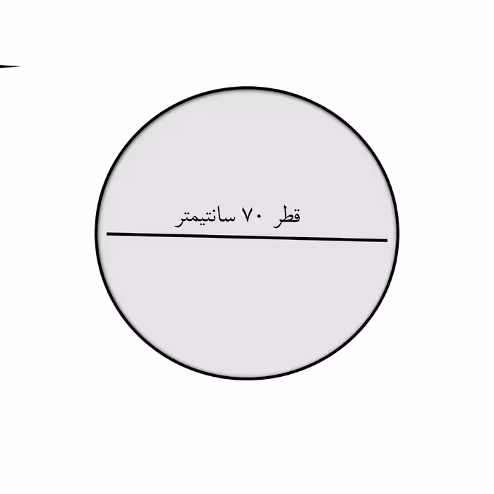 آینه مدل  گرد m70