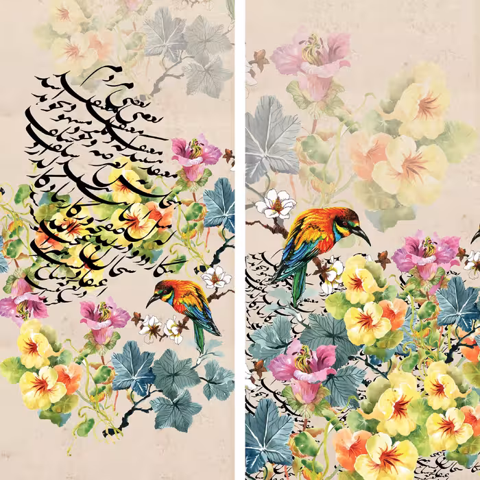 پرده مدل پانچی سایز 280x145 سانتی متر