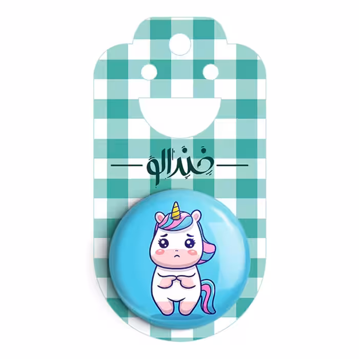 پیکسل خندالو طرح اسب تک شاخ کد 3828