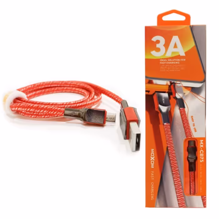 کابل تبدیل USB به microusb موکسوم مدل MX-CB75 طول 1 متر