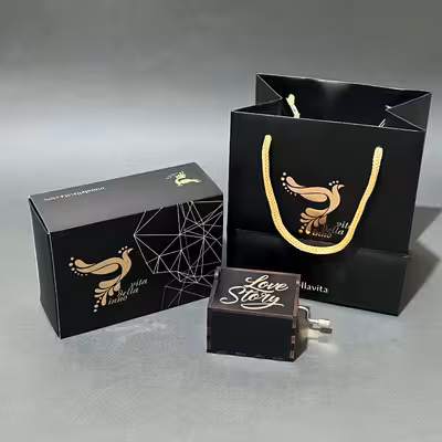 جعبه موزیکال اینو دلا ویتا مدل Arca ملودی عاشقانه لاو استوری طرح Love Story