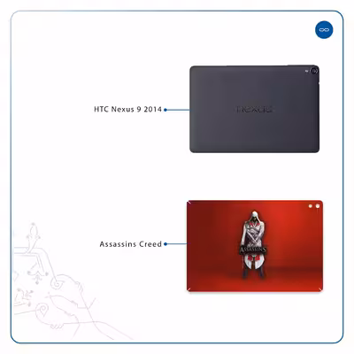 برچسب پوششی ماهوت مدل Assassin-Creed-Game مناسب برای تبلت اچ تی سی Nexus 9 2014