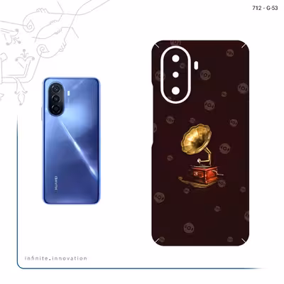 برچسب پوششی ماهوت مدل Gramophone Nostalgia مناسب برای گوشی موبایل هوآوی Nova Y70